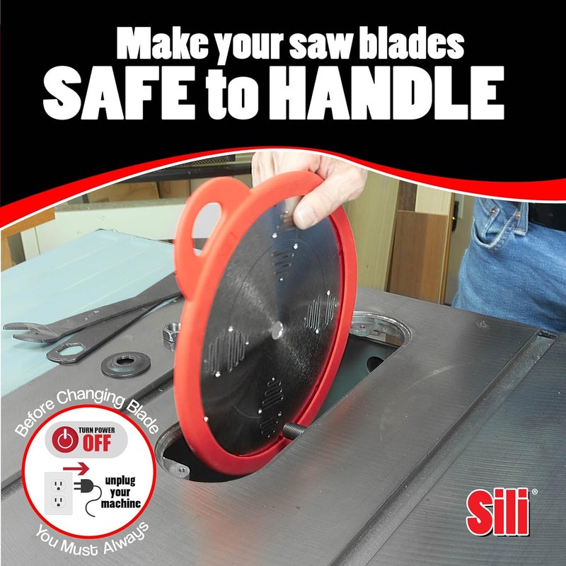 Sili Sleeve Silicone Saw Blade Storage Protector Holder Cover for Circular Miter Tablesaw Blades and Table Saw Accessories (10" 4 Pack) - Image 2